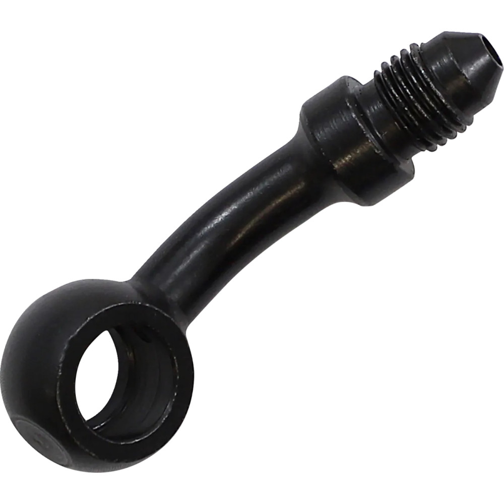 Banjo Fitting — 10 mm (3/8"), -3 AN male, 35° bend, Black