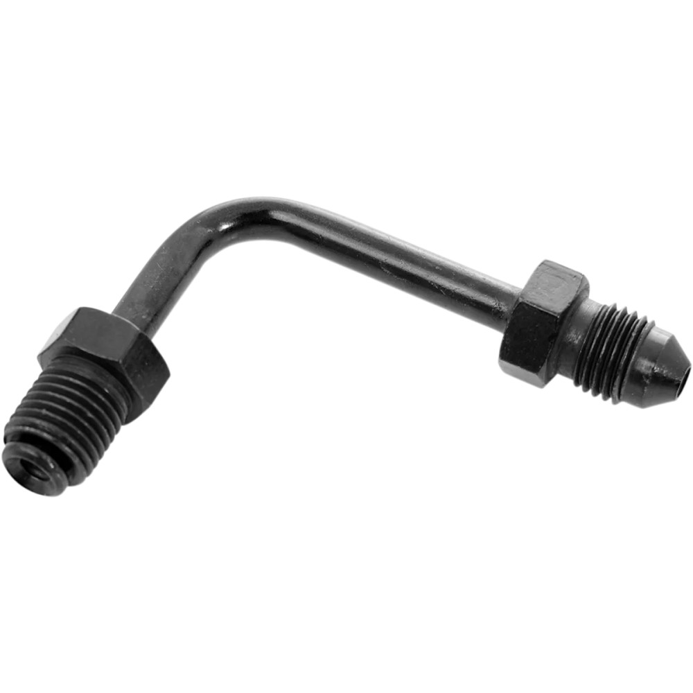 Brake Line Tube Adapter — 90° short, black