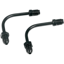 Brake Line Tube Adapter — 90° long, Black