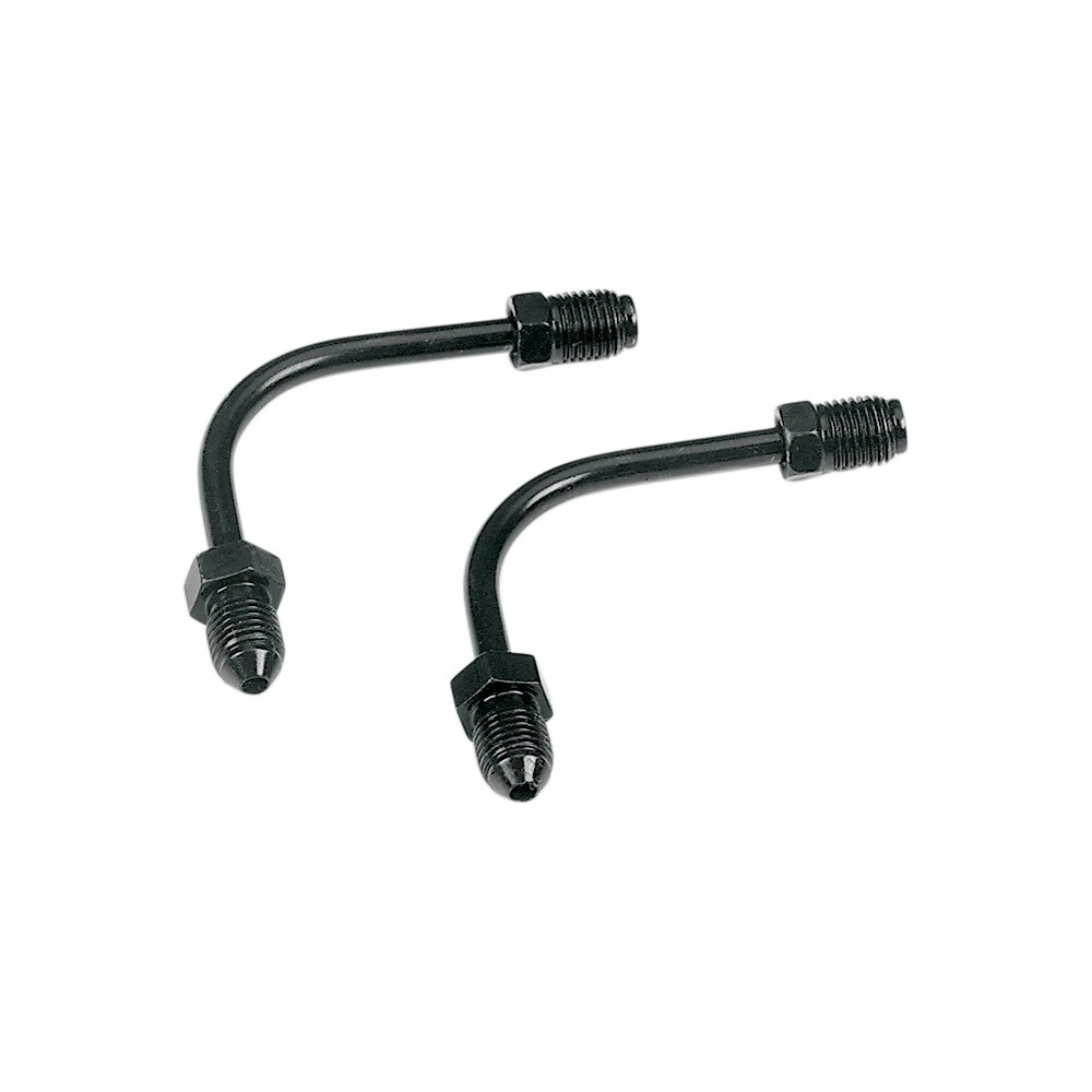 Brake Line Tube Adapter — 90° long, Black