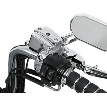Handlebar Control Cover Kit — Master cylinder, Chrome