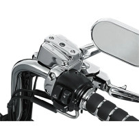Handlebar Control Cover Kit — Master cylinder, Chrome