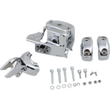 Handlebar Control Cover Kit — Master cylinder, Chrome