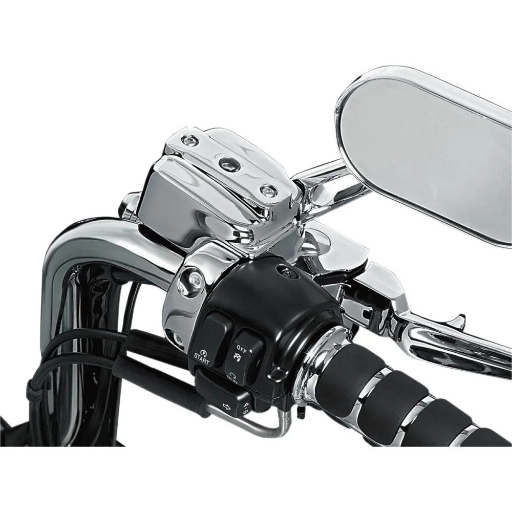 Handlebar Control Cover Kit — Chrome, Master Cylinder