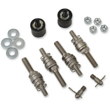 BareBack® Saddlebag Mounting System — Polished stainless steel