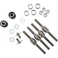 BareBack® Saddlebag Mounting System — Polished stainless steel, kit