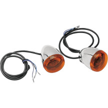 Custom Deuce-Style Turn Signal — 12V, front mount, chrome