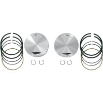 Piston Kit for S&S Motors — 4.000" bore, +0.010" oversize, 113 cu in