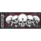 Pit Mat — 200 × 80 cm, Large, Black, Red, White