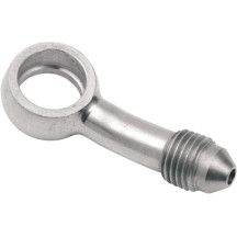 Banjo Fitting — 12 mm (1/2 in), -3 AN male, 30° bend, polished