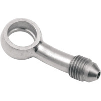 Banjo Fitting — 12 mm (1/2 in), -3 AN male, 30° bend, polished