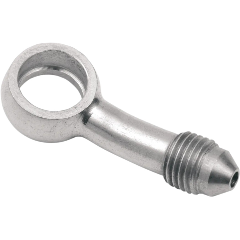 Banjo Fitting — 12 mm (1/2 in), -3 AN male, 30° bend, polished