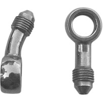 Banjo Fitting — 10 mm (3/8"), -3 AN male, 20° bend, Polished