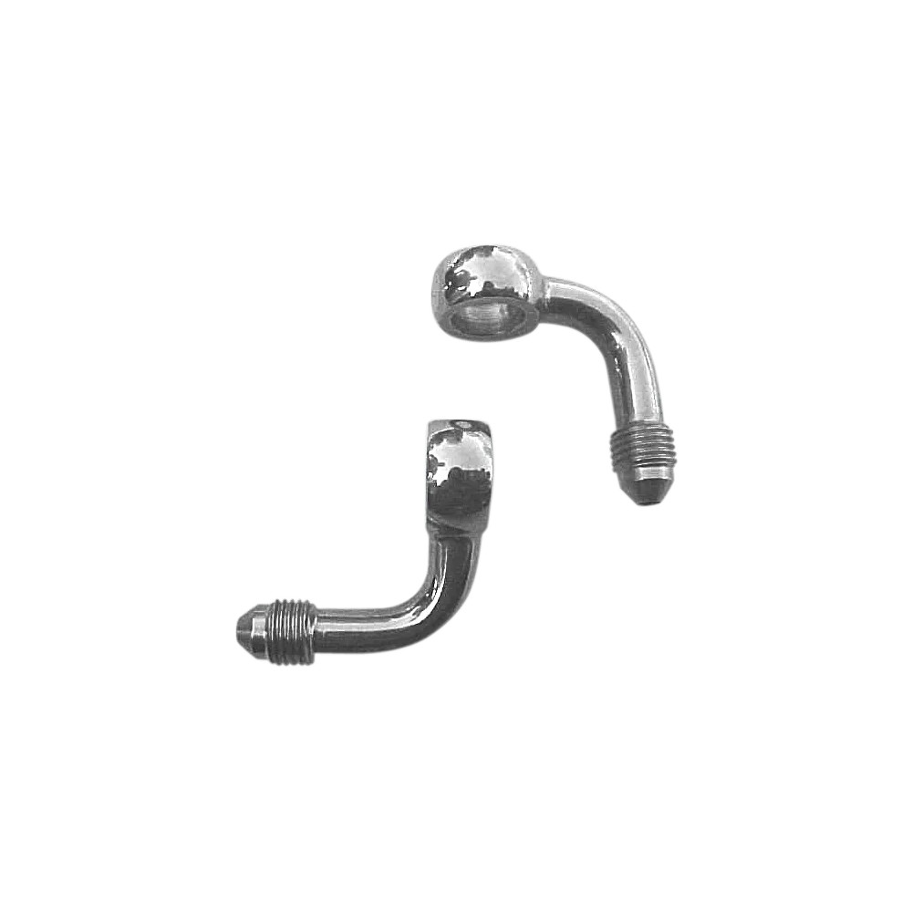 Banjo Fitting — 10 mm (3/8"), -3 AN male, Polished