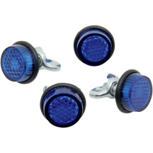 License Plate Reflectors — Blue, 4-Pack
