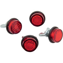 License Plate Reflectors — Red, 4-pack