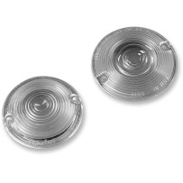 Turn Signal Lenses — Clear, Front, Rear, Round