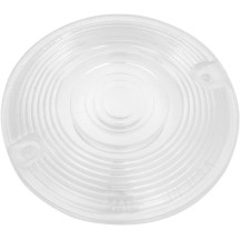 Turn Signal Lenses — Round, Clear, Front/Rear