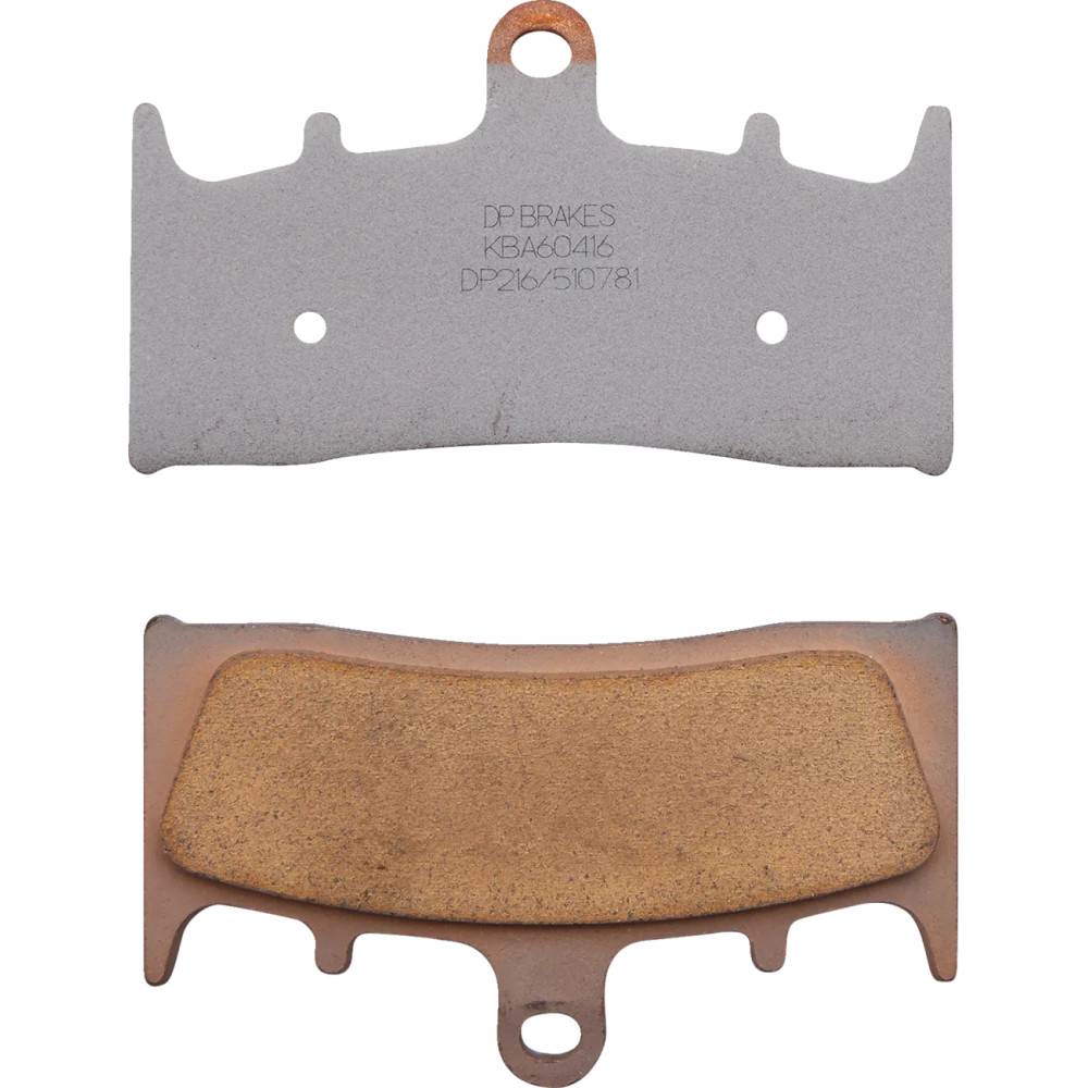 Standard DP Sintered Brake Pads — 8.1 mm thickness, 89.7 mm length, 52 mm width
