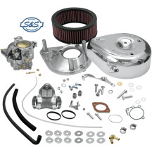 Kit de carburador Super E con colector — 1-7/8" de garganta, 1-9/16" de venturi, para motores de hasta 100 pulgadas cúbicas