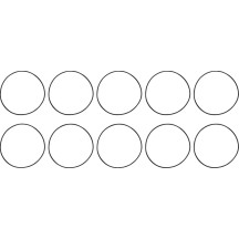 Cylinder Base and Dowel Case O-Ring — 10-pack, Crankcase, Cylinder