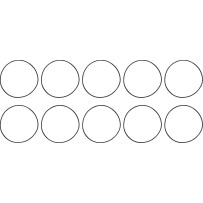 Junta tórica de base de cilindro y carcasa de pasador — paquete de 10, cárter, cilindro