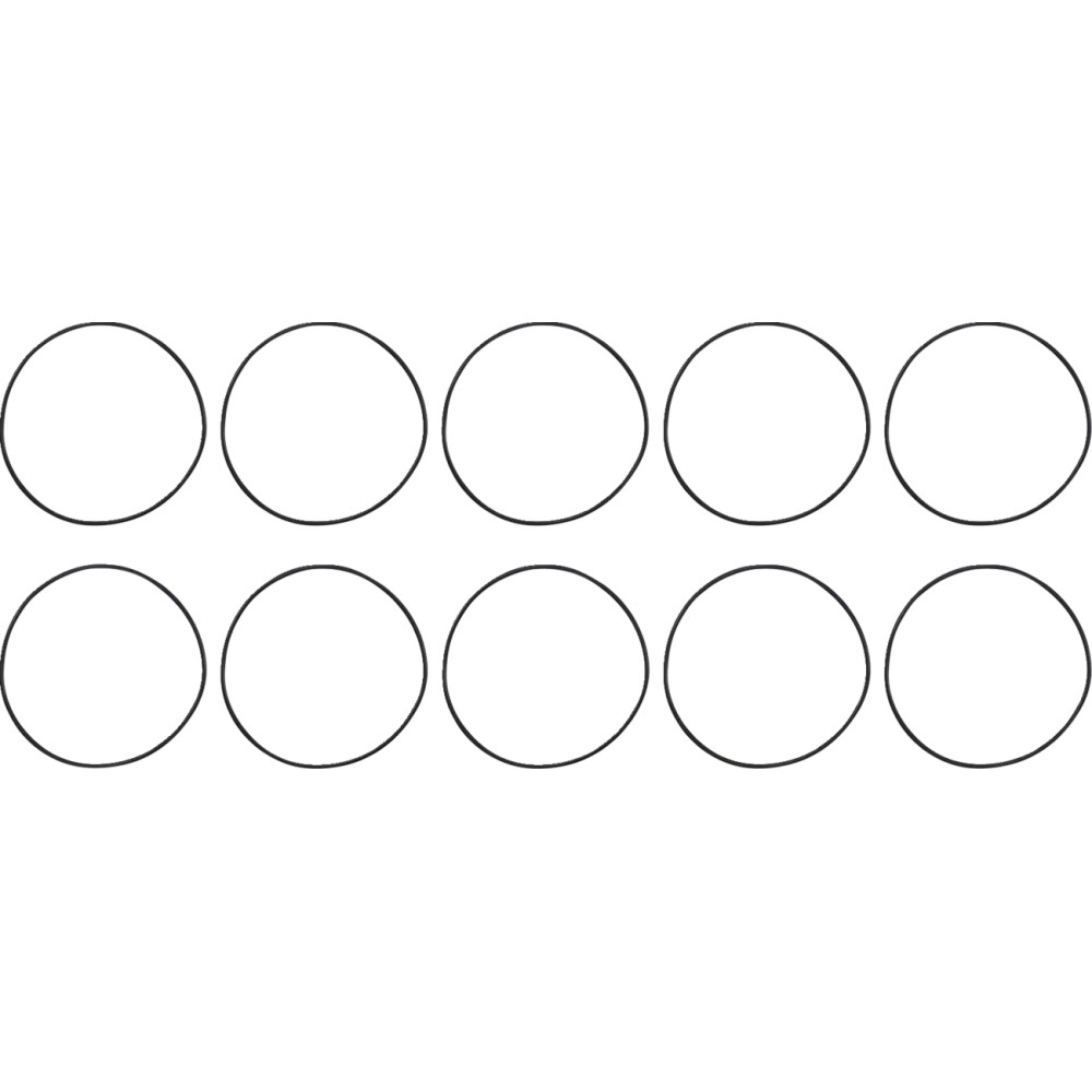 Cylinder Base and Dowel Case O-Ring — 10-pack, Crankcase, Cylinder