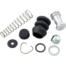 Rear Brake Master Cylinder Rebuild Kit — 19.1 mm (3/4"), rear, black, silver