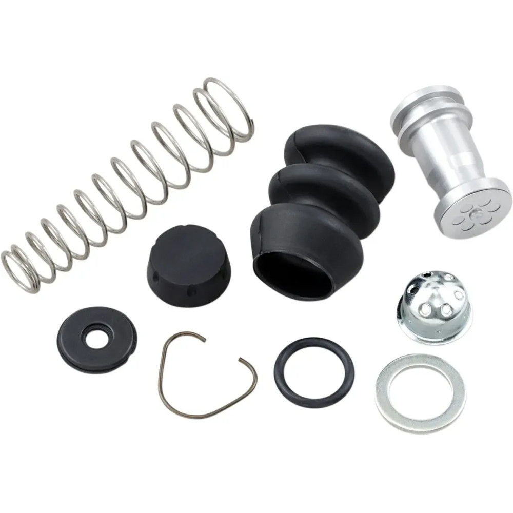 Rear Brake Master Cylinder Rebuild Kit — 19.1 mm (3/4"), rear, black, silver