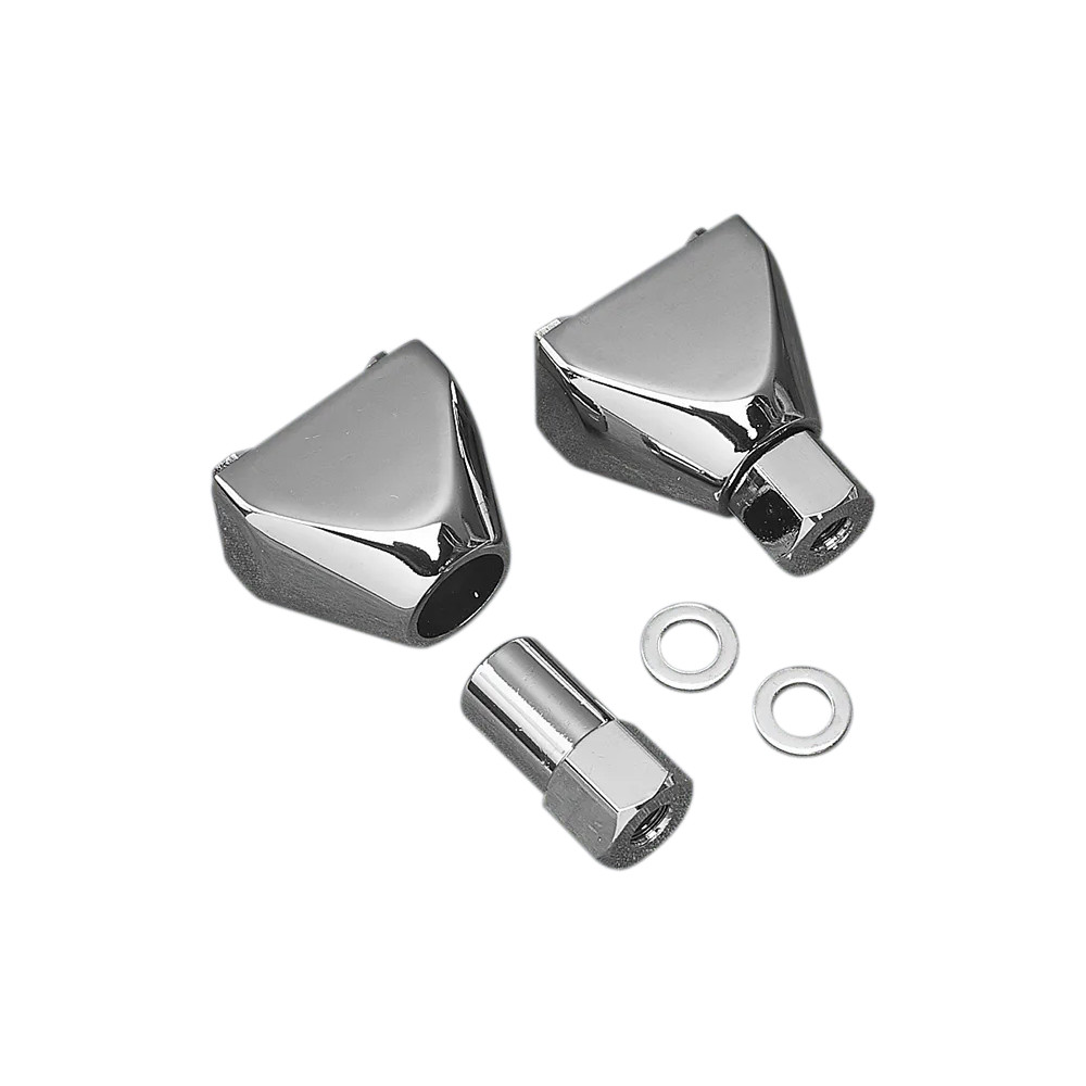 Swingarm End Cap Adjuster — Chrome, Rear