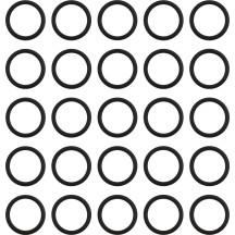 Junta tórica del eje de balancines — tubo de empuje, cubierta de balancines, paquete de 25