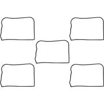 Replacement Rocker Box Cover Gaskets — 5 pack, upper mounting