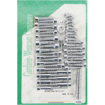 Side Cover Bolt Kit — Chrome, socket-head