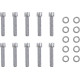 Kit de tornillos para tapa de leva — cromado, SAE