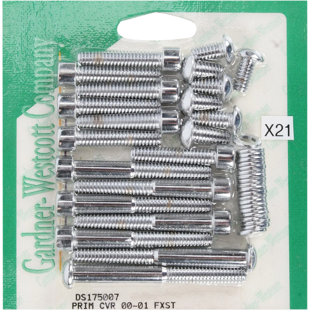 Primary Bolt Kit — Chrome