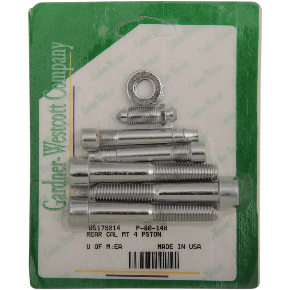 Caliper Mounting Bolt Kit — Rear, Chrome