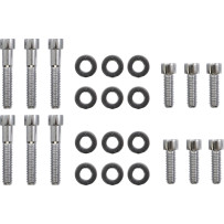 Rocker Box Bolt Kit — Socket-head, Steel, Chrome