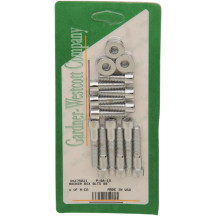 Rocker Box Bolt Kit — Socket-head, Steel, Chrome