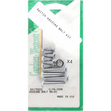 Switch Housing Bolt Kit — Chrome finish