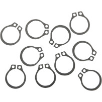 Snap Rings — 10-pack, Pivot pin, Silver