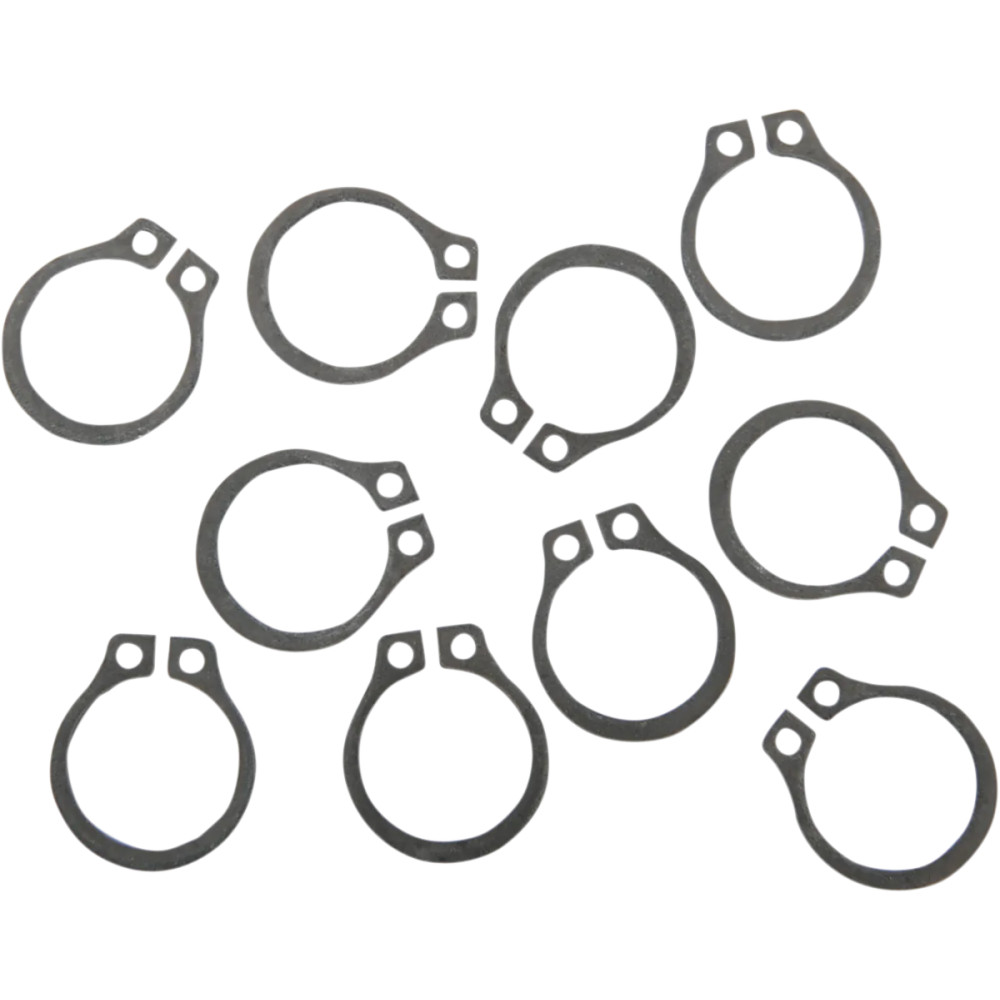 Snap Rings — 10-pack, Pivot pin, Silver