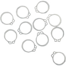 Snap Rings — 10-pack, silver