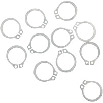 Snap Rings — 10-pack, silver