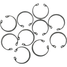 Snap Rings — 3/4 ring, silver, 10-pack