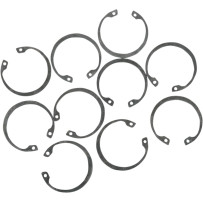 Snap Rings — 3/4 ring, silver, 10-pack