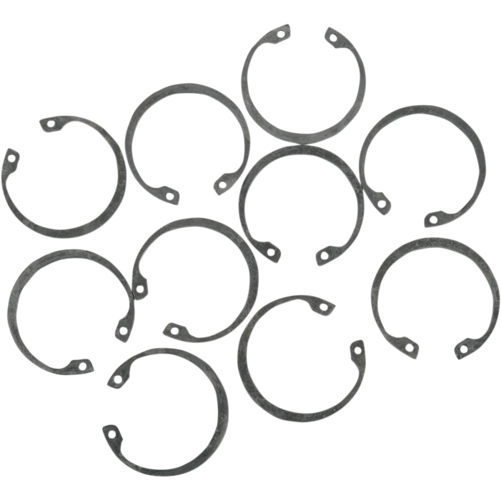 Snap Rings — 3/4 ring, silver, 10-pack