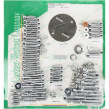 Big Twin Motor Sets — Chrome, Silver, Polished