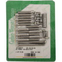 Primary Cover Bolt Kit — Primary cover only, Silver