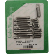 Primary Cover Bolt Kit — Silver, Stainless Steel