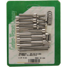 Primary Clutch/Chain Cover Bolt Kit — Silver